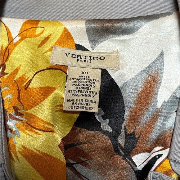 Vertigo Paris Gray Trench Coat - Picture 2 of 7